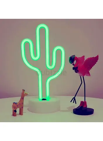 Cactus Neon Signs Light for Wall Decor Green