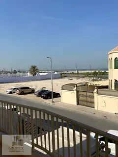 Elegant Villa for Rent in Al Rifa'a, Second Plot from the Corniche, with Direct Sea View, Two Fl