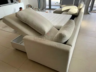 Selling Great Condition Ikea Vimle U Shape Sofa Bed with Storage
