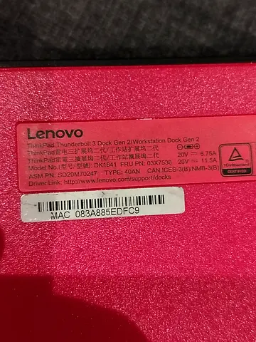 Thinkpad thunderbolt 3 workstation doc