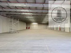 For rent in Al Saja'a, a 23,500-square-foot warehouse with 35 kilowatt electricity, priced at 1,