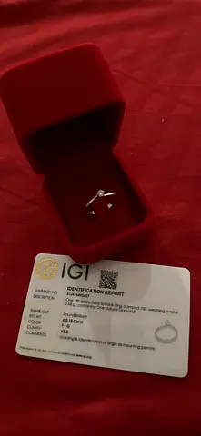 Bundle Sale – Two 18K White Gold Diamond Rings – IGI  IDT Certified – Excellent Condition