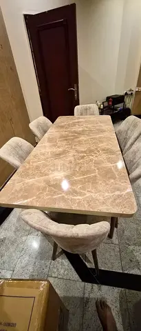Elegant Dining Table with Stylish Chairs