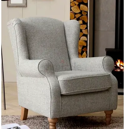 Comfortable Vintage Style Wingback Chair