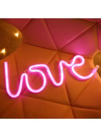 Love Neon Signs LED Light Pink