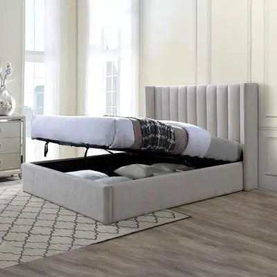 Velvet Storage Bed