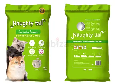 Naughty Tail Bentonite Cat Litter - 25L