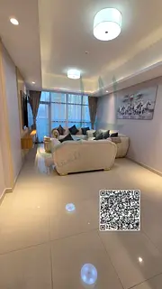 One-bedroom apartment with living room, balcony, gym, and swimming pool, fully furnished with new fu