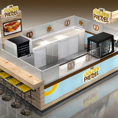 Customized food, jewelery kiosk and cafe