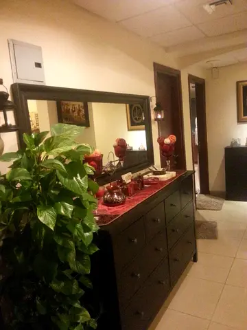 Elegant Black Dresser with Ample Storage with Mirror