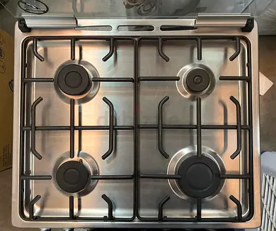 New Terim Gas Cooking Range 60x60 Full Safety 4 Burner Cooker Without Box