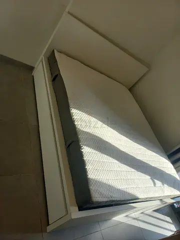 Compact Double Bed with Storage Drawer