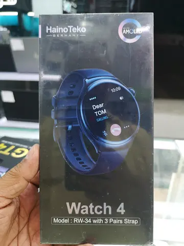 HainoTeko Watch 4 - Stylish Smartwatch with AMOLED Display