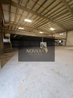 Warehouse for rent in Umm Al Quwain, Umm Al Thuoob, 13k sqft , 8k floor + 5k mezzanine, 80 kW power,