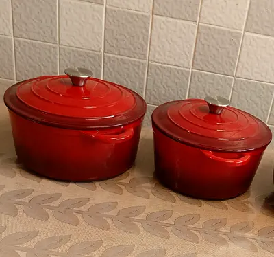 Enamel cast iron pots