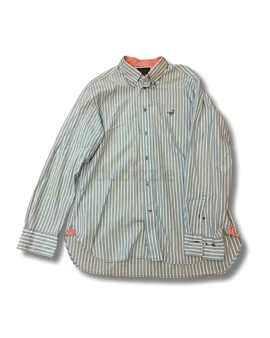 Stylish Façonnable Blue Striped Shirt