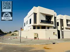 For sale in Al Zahia, Ajman: Corner villa with 5 master bedrooms, majlis, living room, and maid'