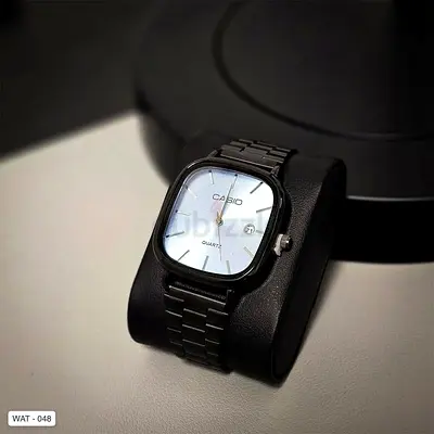 Elegant Casio Quartz Watch with a Sleek Black Band