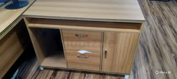 Functional Wooden Side Table with Storage