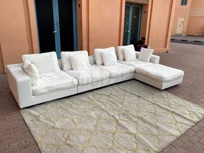 Top Quality Feather 🪶 filled Modular Marina Home Sofa with footstool
