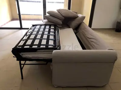 Gronlid L shape sofa bed with mattress