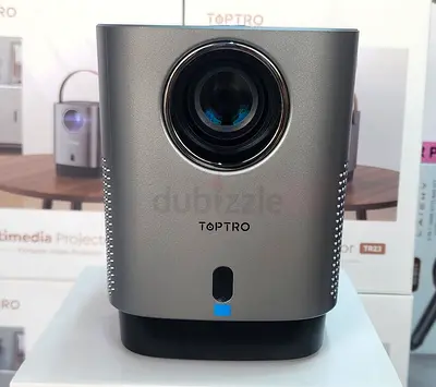 TOPTRO Compact and Stylish Projector for Home Entertainment