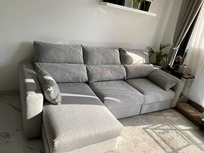 Light grey Ikea eskilstuna sofa bed