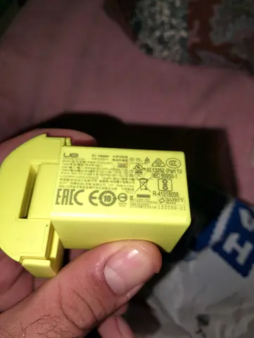 Original AC Adapter Charger in Bright Yellow