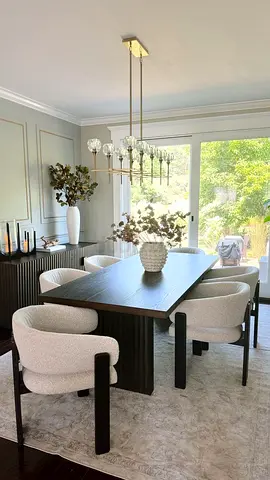Elegant Dining Set with Unique Chairs