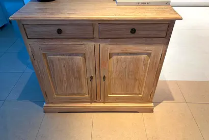 Charming Solid Wood Cabinet with Storage