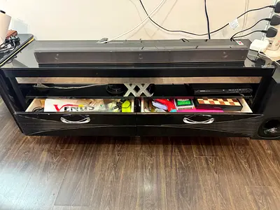 TV Stand with draws as new.