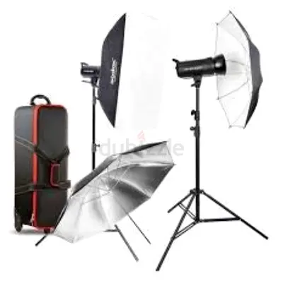 Godox Studio 2 Head Kit SK400ll - 2 Softbox - 2 Stands - 1 Bag - XT-16 Transmitter - 1 Godox Bowens