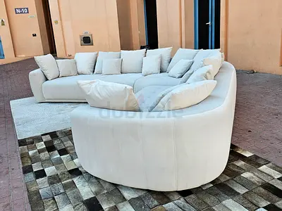 Looks great Condition Pan Home Corner Sofa Beige