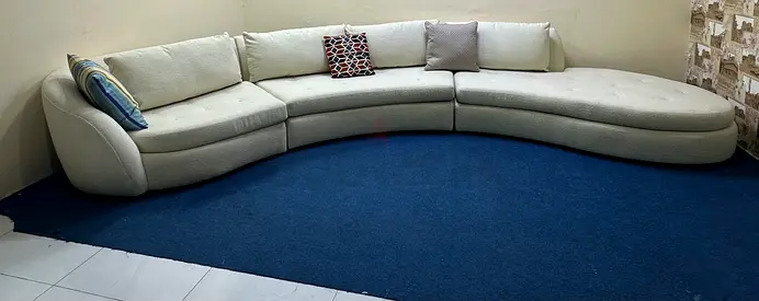 Perfect condition cratebarrel corner sofa