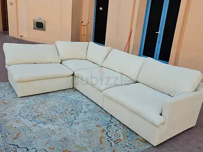 Feather 🪶 filled Home Center Swin Sofa Beige
