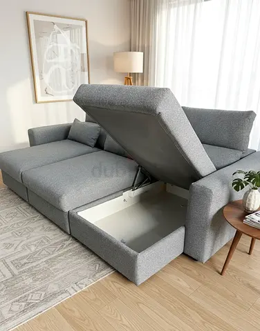 Selling ikea eskilstuna sectional sofa bed with storage