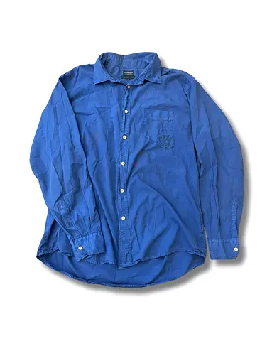 Façonnable Blue Long-Sleeve Button-Up Shirt