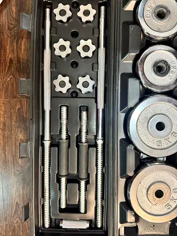 Complete Weight Set with Adjustable Barbell