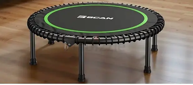 Compact Green Mini Trampoline for Effective Workouts