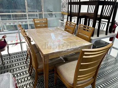 Elegant wooden Dining Table Set with  6 Chairs