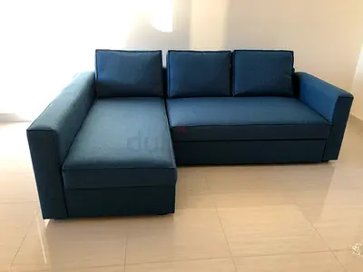 L shape sofa com bed with storage