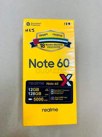 Brand New Realme Note 60 with 128GB Storage and 12GB RAM