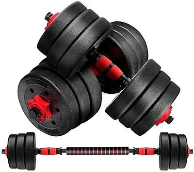 40kg Adjustable 2 in 1 Dumbbells barbells for Home Workouts equipment