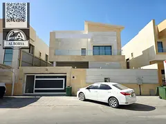 Villa for sale in Al Yasmin, Ajman. 5 master bedrooms, living room, majlis, kitchen, and maid's 