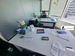 Furnished Independent Office || Pantry &amp; Bathroom | Burj Khalifa View | Near Metro | Al Karama