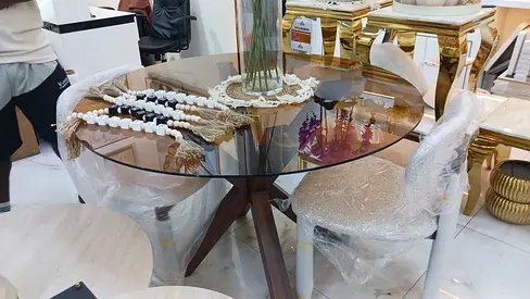 Elegant Glass Dining Table