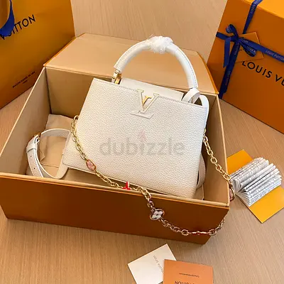 Louis Vuitton LV Capucines Limited White leather