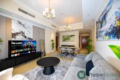 Spacious 3-Bedroom | Steps from Dubai Mall | Modern Comfort &amp; Stylish Interiors