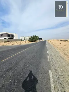 For Sale in Sharjah Al Hooshi Area Residential Land in a Prime Location Corner plot on two streets: