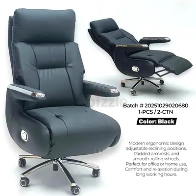 Comfortable Ergonomic electric Executive Office Chair in Black